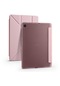 Noktaks - Samsung Galaxy Uyumlu Tab S6 Lite P610 - Kalem Bölmeli Standlı Origami Tablet Kılıfı - Rose Gold