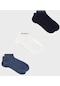Emporio Armani Erkek Çorap 300048 3f254 59436 Mavi-lacivert-beyaz 3'lü