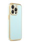 Kilifone - İphone Uyumlu İphone 14 Pro Max - Kılıf Parlak Renkli Bark Silikon Kapak - Mavi Açık