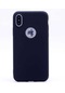 Kilifone - İphone Uyumlu İphone Xs Max 6.5 - Kılıf Mat Renkli Esnek Premier Silikon Kapak - Siyah