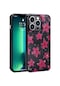 Mutcase - İphone Uyumlu İphone 12 Pro - Kılıf Simli Desenli Kamera Korumalı Parlak Popy Kapak - Çiçek