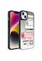 Ekılıf - İphone 14 Uyumlu Kılıf Aynalı Desenli Kamera Korumalı Parlak Mirror Kapak - Fragile
