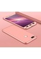 Noktaks - Xiaomi Uyumlu Xiaomi Mi 5x / Mi A1 - Kılıf 3 Parçalı Parmak İzi Yapmayan Sert Ays Kapak - Rose Gold