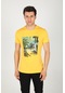 Weyeze Brazil Baskılı Regular Fit Pamuklu T-shirt Ac-y38429lns- Hardal