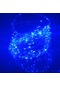 Mavi Led Gümüş Tel Peri Işıklar Usb Noel Partisi Açık Su Geçirmez Çelenk 1m
