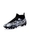 Snapbuy Yüksek Top Spike Cleats Erkek Futbol Ayakkabıları Çocuk Profesyonel Eğitim Futbol Ayakkabıları Siyah