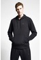Lescon Siyah Erkek Kapüşonlu Sweatshirt 22N-1124