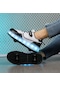 Snapbuy Led İşıklı Şarjlı, 4 Tekerlekli Çocuk Paten Ayakkabı, Gizli Tekerlekli Spor Ayakkabı Beyaz - Siyah