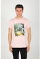 Weyeze Brazil Baskılı Regular Fit Pamuklu T-shirt Ac-y38429lns- Pudra