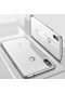 Tecno - Xiaomi Redmi Note 5 Pro - Kılıf Dört Köşesi Renkli Arkası Şefaf Lazer Silikon Kapak - Gri