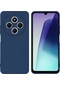Redmi A4 Uyumlu Silikon Kılıf - Kamera Korumalı Esnek Pastel Renk Kapak - Lacivert Lacivert