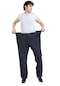 Erkek Jumbo Boy Battal Kanvas Büyük Beden Geniş Kalıp Pantolon 712-füme