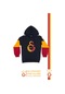 Galatasaray Orijinal Lisanslı Logo Siyah Kapüşonlu Sweat 091 Siyah