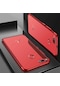 Noktaks - Xiaomi Uyumlu Xiaomi Mi 5x / Mi A1 - Kılıf Dört Köşesi Renkli Arkası Şefaf Lazer Silikon Kapak - Kırmızı