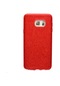 Noktaks - Samsung Galaxy Uyumlu Galaxy Note 5 - Kılıf Simli Koruyucu Shining Silikon - Kırmızı