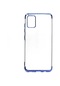Noktaks - Samsung Galaxy Uyumlu A51 - Kılıf Dört Köşesi Renkli Arkası Şefaf Lazer Silikon Kapak - Mavi