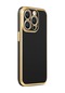 Mutcase - İphone Uyumlu İphone 14 Pro - Kılıf Parlak Renkli Bark Silikon Kapak - Siyah