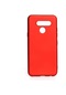 Kilifone - Lg Uyumlu Q60 - Kılıf Mat Renkli Esnek Premier Silikon Kapak - Kırmızı