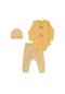 Miniworld 6-9 Ay Natural Bear Baskılı Badili Takım 18512165 - Tur Turuncu