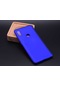 Noktaks - Xiaomi Uyumlu Xiaomi Redmi Note 5 Pro - Kılıf Mat Renkli Esnek Premier Silikon Kapak - Saks Mavi
