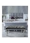 Açık Gri Chester Model Babyface Kumaş Bench&koltuk&tabure&pofuduk Yatak Odası Takımı Ucu&önü Puff