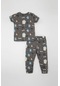 Defacto Erkek Bebek Yıldız Desenli Kısa Kollu Penye Pijama Takımı C2000a524smgr310