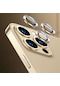 Noktaks - iPhone Uyumlu 12 Pro - Kamera Lens Koruyucu Cl-07 - Gold