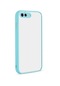 Kilifone - İphone Uyumlu İphone 7 Plus - Kılıf Arkası Buzlu Renkli Düğmeli Hux Kapak - Turkuaz
