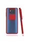 Kilifone - Xiaomi Uyumlu Poco X3 / Poco X3 Nfc / Poco X3 Pro - Kılıf Slayt Sürgülü Arkası Buzlu Lensi Kapak - Kırmızı