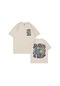 Dshztooma Hıristiyan Streetwear Vintage T-shirt - Erkek Ve Kadın Pamuk Kısa Kollu İncil Tasarım Haki