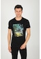 Weyeze Brazil Baskılı Regular Fit Pamuklu T-shirt Ac-y38429lns- Siyah