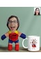 Bk Gift Kişiye Özel Fotoğraflı Süper Anne Bebek Yastık Ve Kupa Bardak Hediye Seti-1, Anneye Hediye, Anneler Günü Hediyeleri Kobitmeyencom30619 Bk Gift