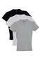 Adam Boxes V Yaka T-shirt N-simplo 3'lü Paket - Siyah, Beyaz, Açık Gri-siyah-beyaz-açık Gri