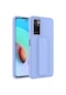 Ekılıf - Xiaomi Redmi Note 11 Global Uyumlu - Kılıf Mat Koruyucu El Tutacaklı Stand Olabilen Qstand Kapak - Lila