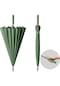 Ydy-aka Erkekler İçin 8 Seviyeli Rüzgara Dayanıklı Otomatik Şemsiye 24 Kemikli Uzun Saplı Şemsiye-koyu Yeşil