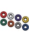 Longboard Çok Renkli Için 8 Adet Kaykay Rulmanları 8mm Hassas Boyut Abec-11 Çok Renkli
