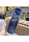 Spor Şeffaf Su Şişesi 780 Ml Taşınabilir Spor Salonu Seyahat Temizle Sızdırmaz Blue-frosted Blue-frosted