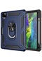 Noktaks - Apple Uyumlu Apple İpad Pro 11 2021 3.nesil - Kılıf Çift Katman Koruyucu Vega Tablet Arka Kapak - Mavi