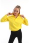 Çıt Çıtlı Kadın Sweatshirt Regular Fit-napolyon Sarısı