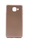 Kilifone - Samsung Uyumlu Galaxy J7 Max - Kılıf Mat Renkli Esnek Premier Silikon Kapak - Gold