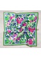 Silk Home Yeşil-saks Mavi Desenli Tivil İpek Eşarp Ist11405-22 Çok Renkli