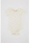 Defacto Kız Bebek Yeni Doğan Meyve Desenli Kısa Kollu Çıtçıtlı Body C2540a524smer233