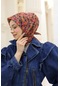 Silk Home Soft Eşarp 73078-13 Antrasit, Kırmızı, Turuncu, Haki