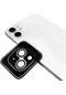iPhone Uyumlu 11 Lens Koruma Taşlı Parlak Renkli Kamera Koruyucu Cl-08 Takma Aparatıyla Koruma - Gümüş