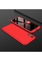 Mutcase - Huawei Uyumlu P20 Pro - Kılıf 3 Parçalı Parmak İzi Yapmayan Sert Ays Kapak - Kırmızı
