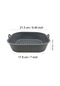 Gri 22cm Silikon Hava Fritöz Pişirme Sepeti Astar Tepsisi  Airfryer Fırın Pişirme Kalıp Pot Tava Mutfak   21.5cm