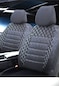 Audi A4 Avant Uyumlu Siyah Oto Koltuk Kılıfı Tam Takım Ön Arka Araç Koltuk Kılıfı Siyah