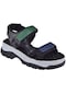 Pullman Cırtlı Comfort Kadın Sandalet Sms-4740 Siyah Yeşil-siyah Yeşil
