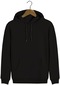 Erkek Kapüşonlu Uzun Kollu Kanguru Cepli Sweatshirt 9y-5200178-029 Siyah - Siyah