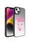 Noktaks - iPhone Uyumlu 14 - Kılıf Aynalı Desenli Kamera Korumalı Parlak Mirror Kapak - Süper Anne